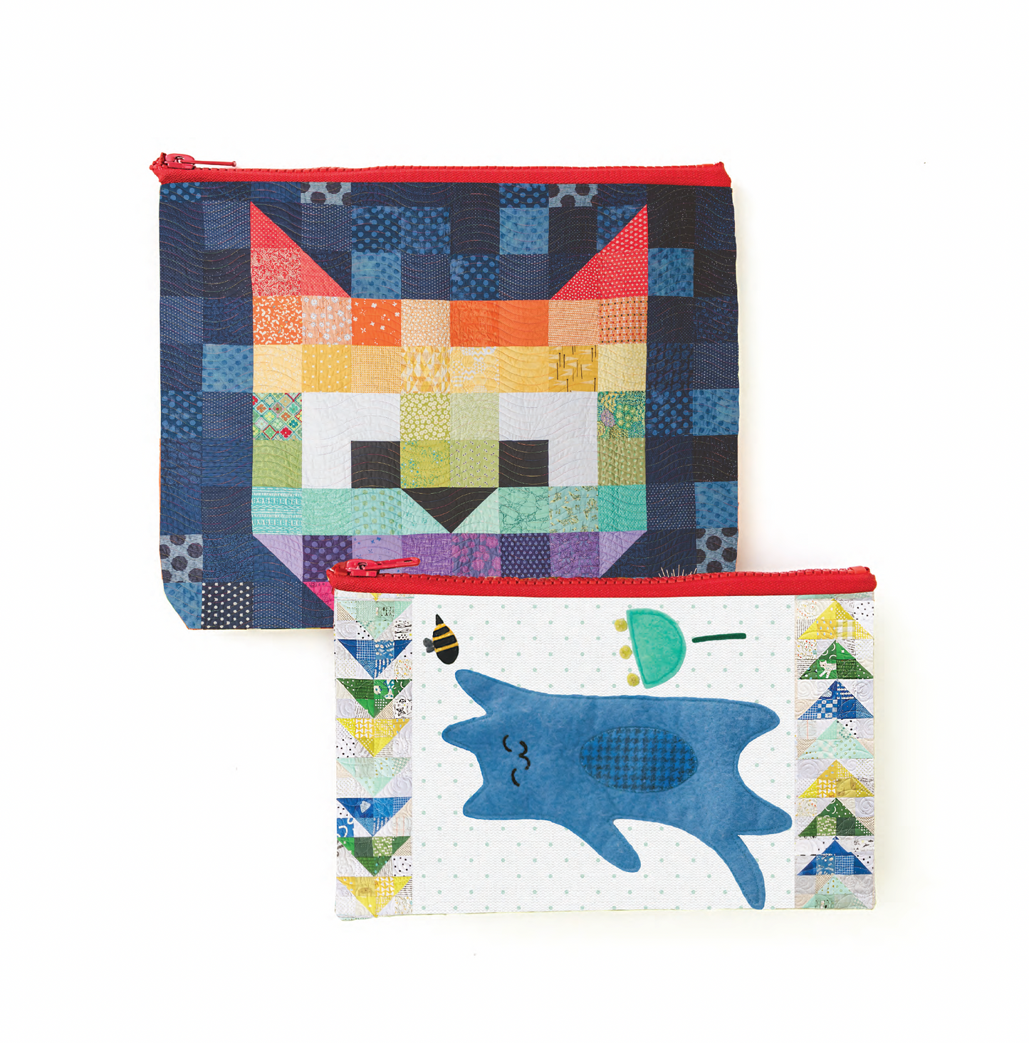 Purr-fect Patchwork Eco Pouches
