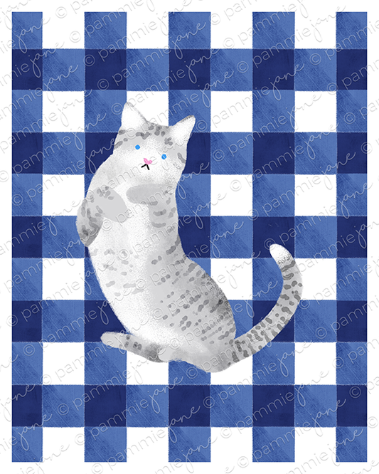 Catnip Art Print - 8 x 10