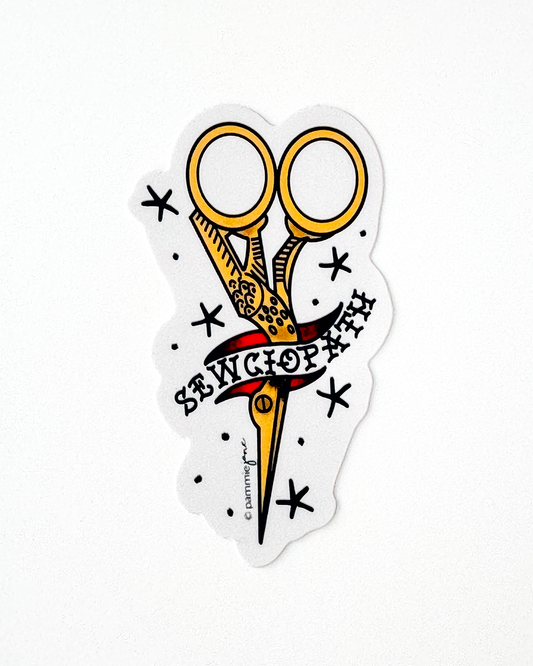 Sewciopath Sticker