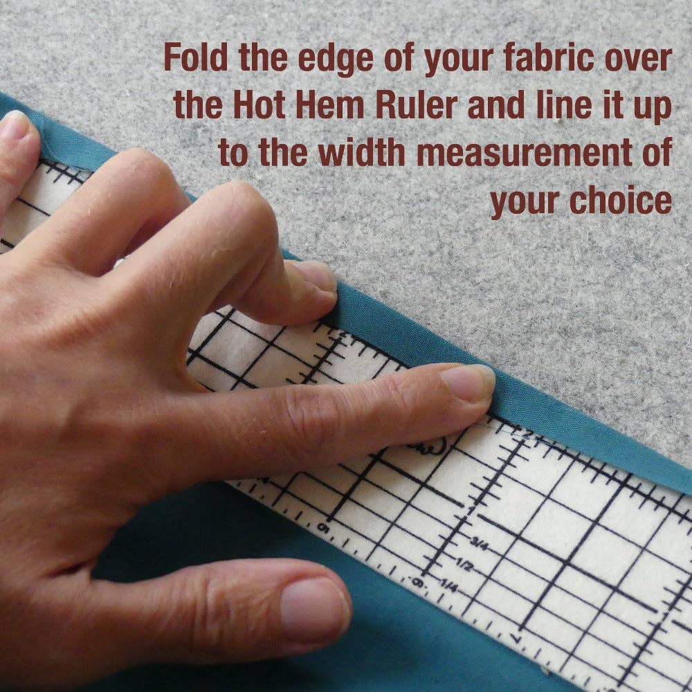 Pikaby Hem Ruler Hot Hem Ruler - More than just an ironing tool ! – Pammie Jane